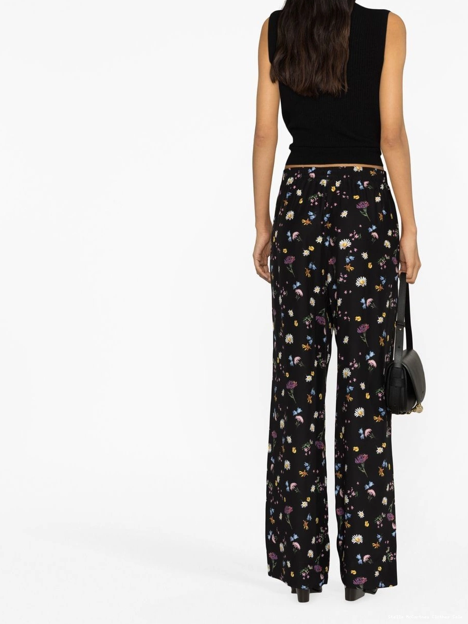 Affordable trousers McCartney floral-print silk Women Stella 0813